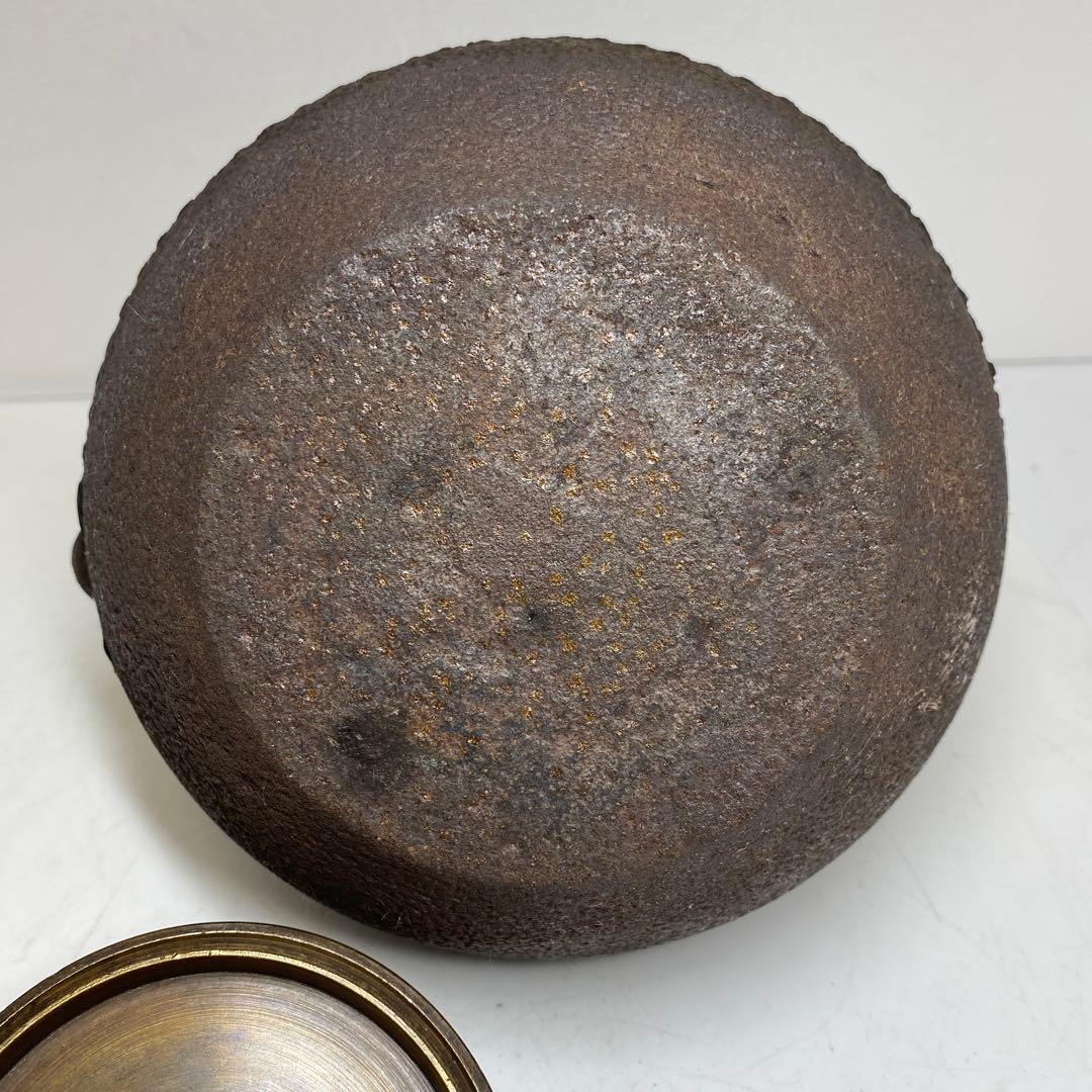 龍文堂　あられ鉄瓶　1308g タサオ　東さ8-0104③