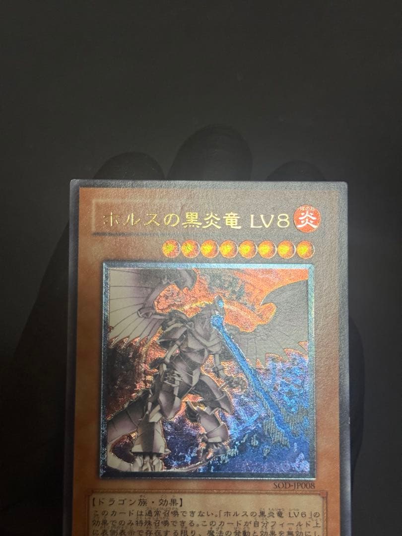 遊戯王　ホルスの黒炎竜 LV8 レリーフ　アルティメットレア
