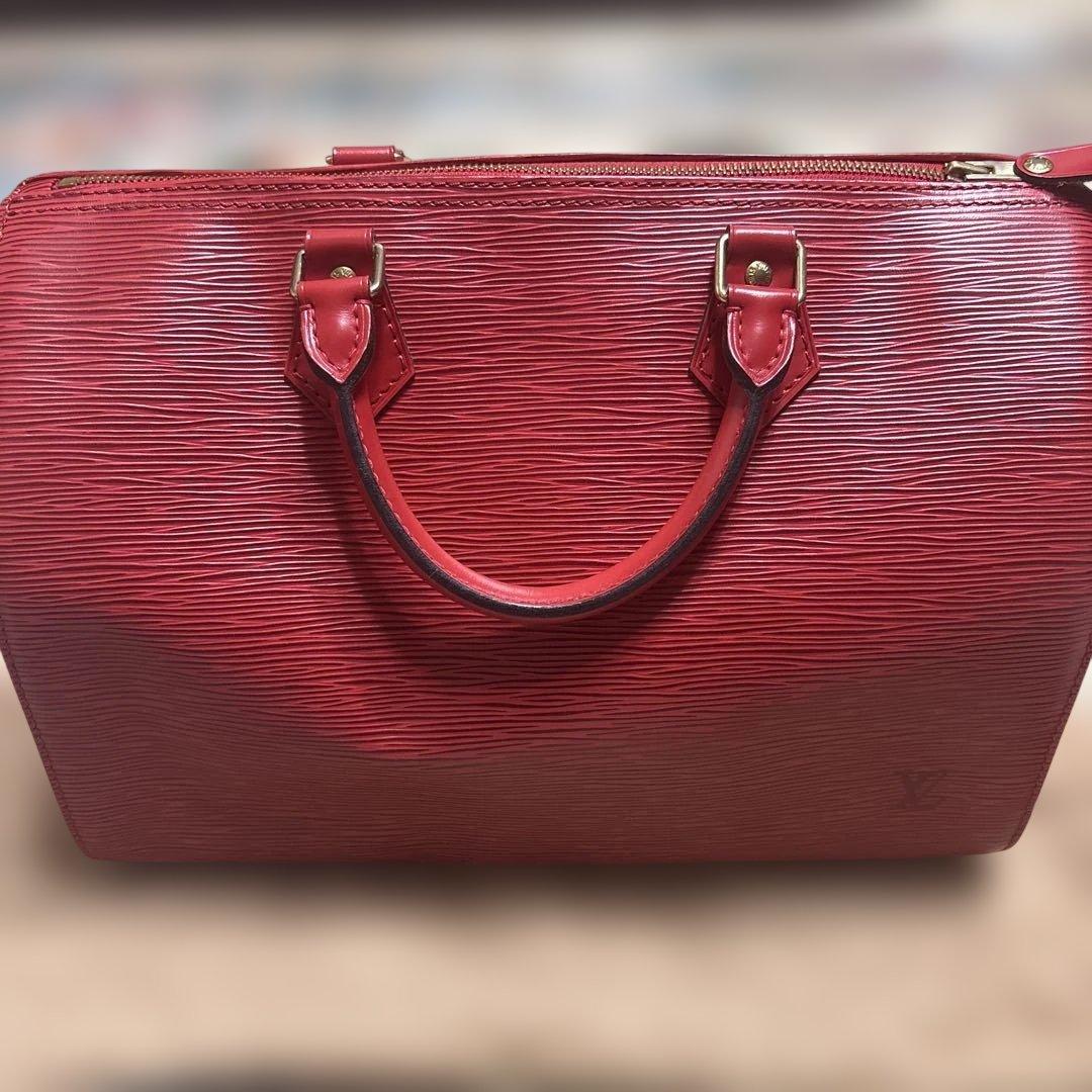 ルイ・ヴィトン エピレザー ハンドバッグ 赤