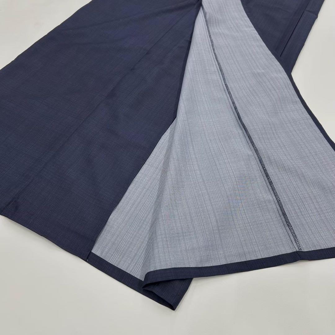 浴衣　夏　単着物　ブルーグレー　吸湿速乾　半幅帯　ターコイズ　2点　0630⑦