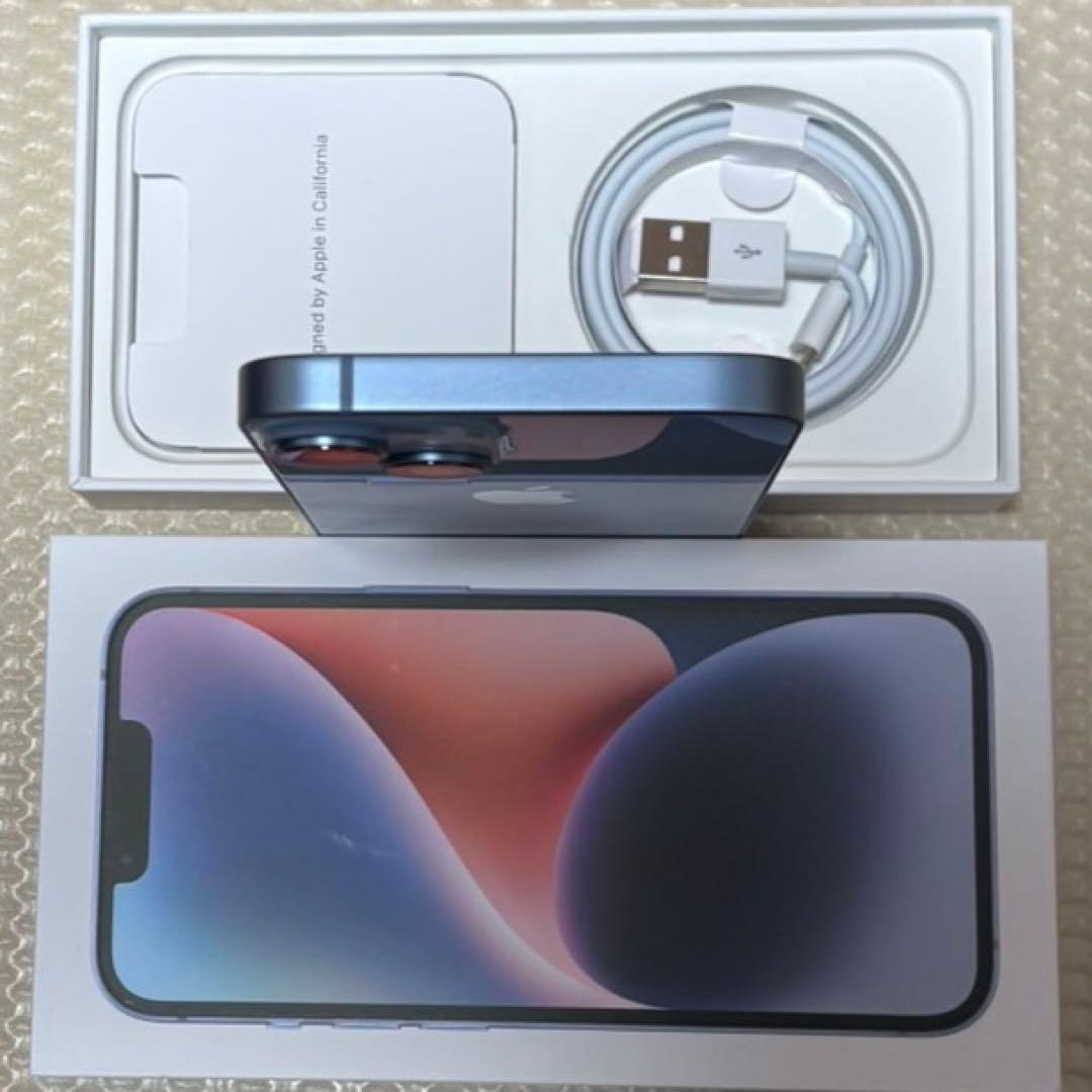 ほぼ新品バッテリー容量100% iPhone14 128GB SIMフリー 本体