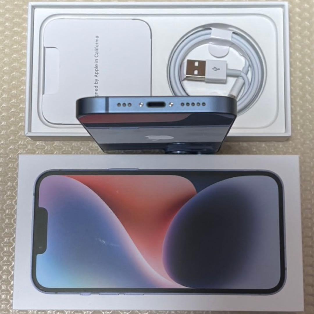 ほぼ新品バッテリー容量100% iPhone14 128GB SIMフリー 本体