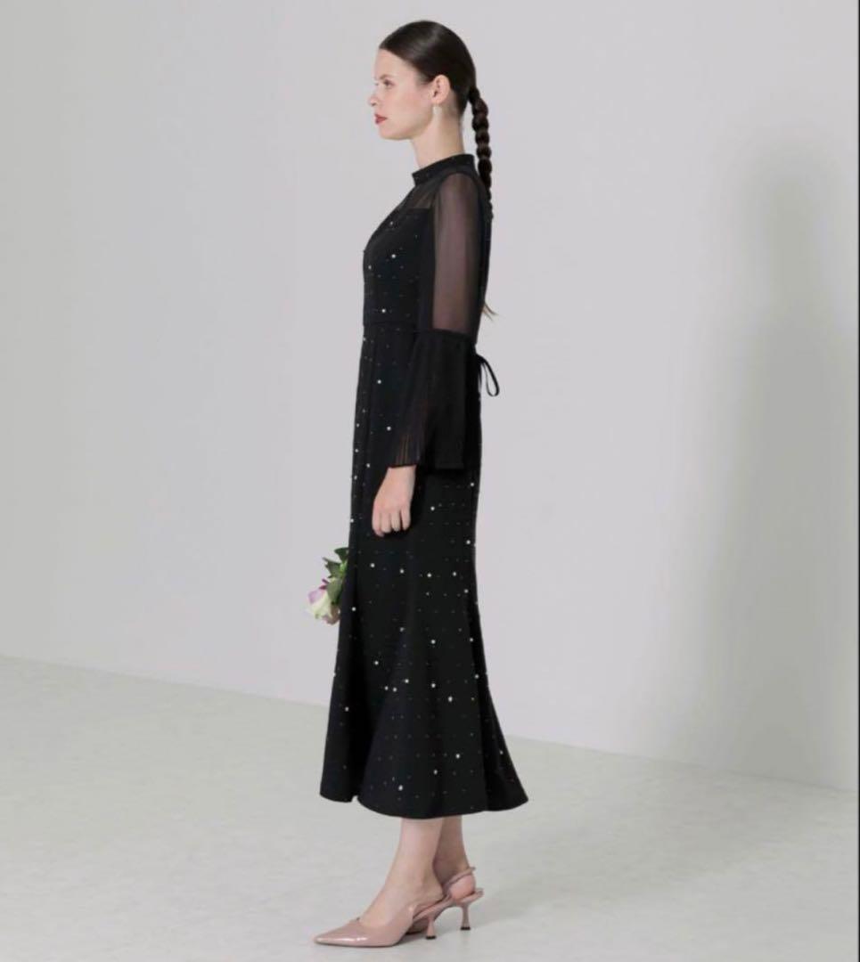 Lejaブラック パール マーメイドドレス　S