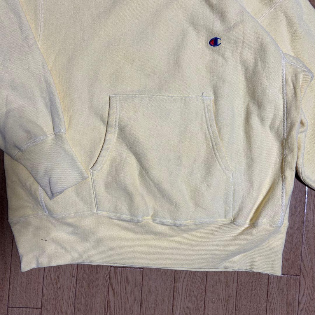 アメリカ製/champion/チャンピオン/パーカー/リバースウィーブ/黄色