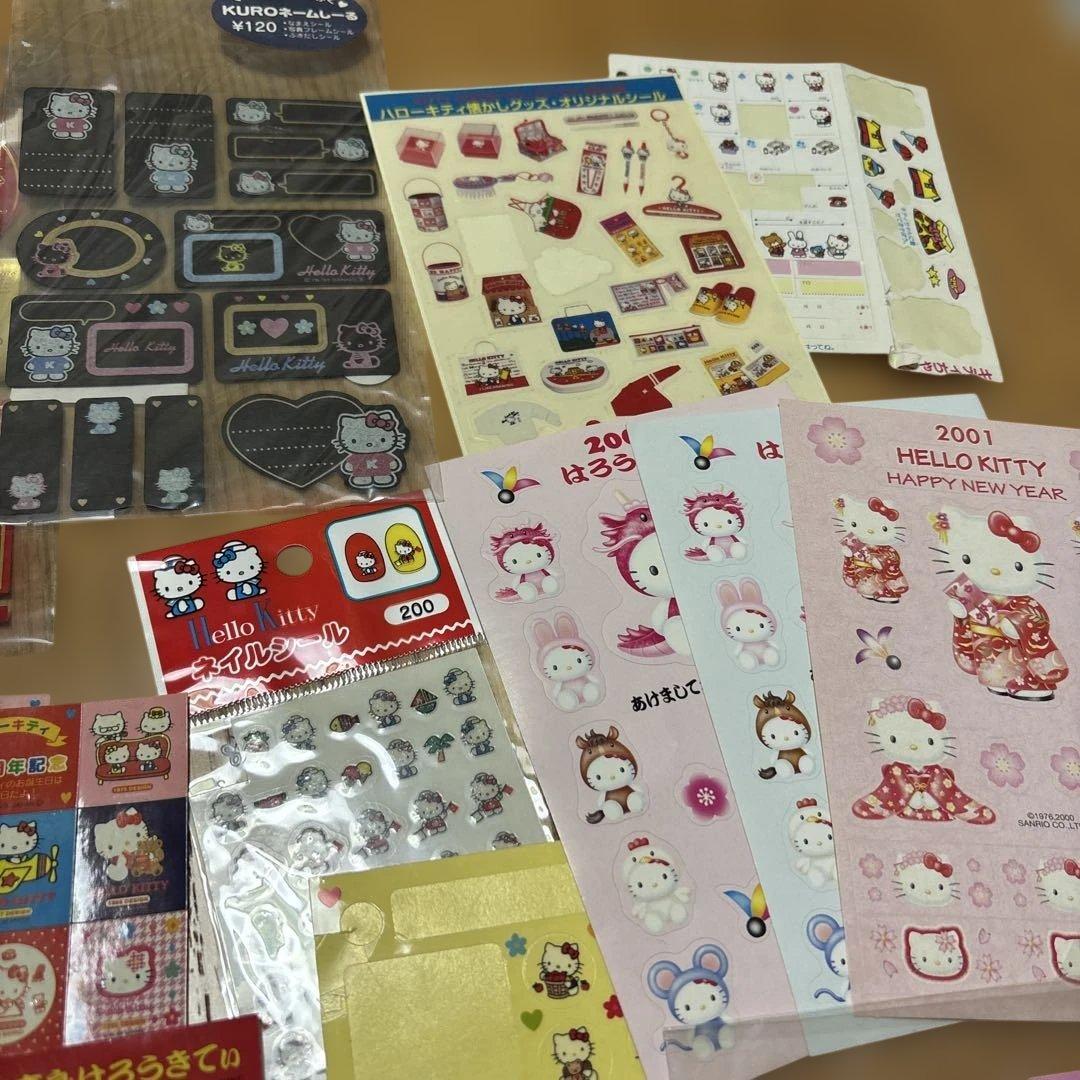 ハローキティ タイルシール　おはじきシール　シールセット シール帳　平成　レア