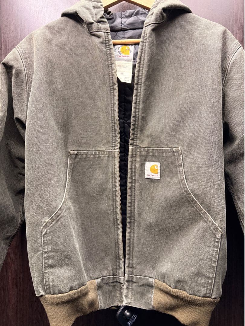 Carhartt フード付きジャケット オリーブグリーンXS