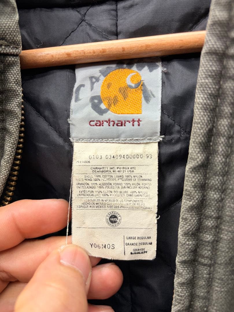 Carhartt フード付きジャケット オリーブグリーンXS