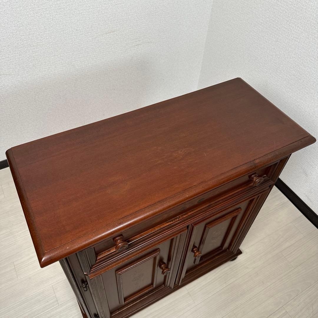 イタリア製 象嵌細工 アンティークスタイル コンソール キャビネット i4-2※