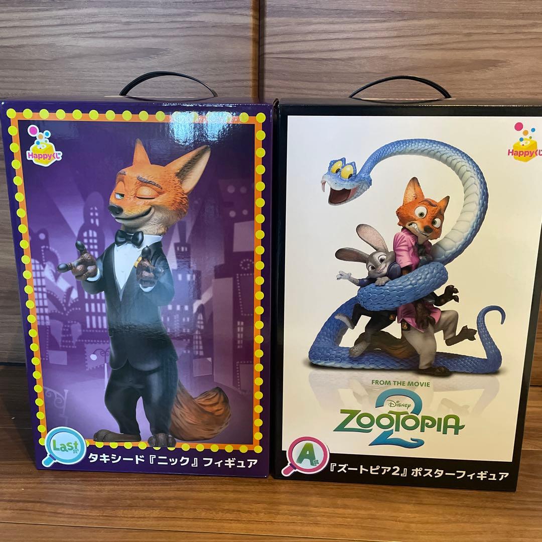 ズートピア2 happyくじラストワン！ニックフィギュアポスターフィギュア A賞