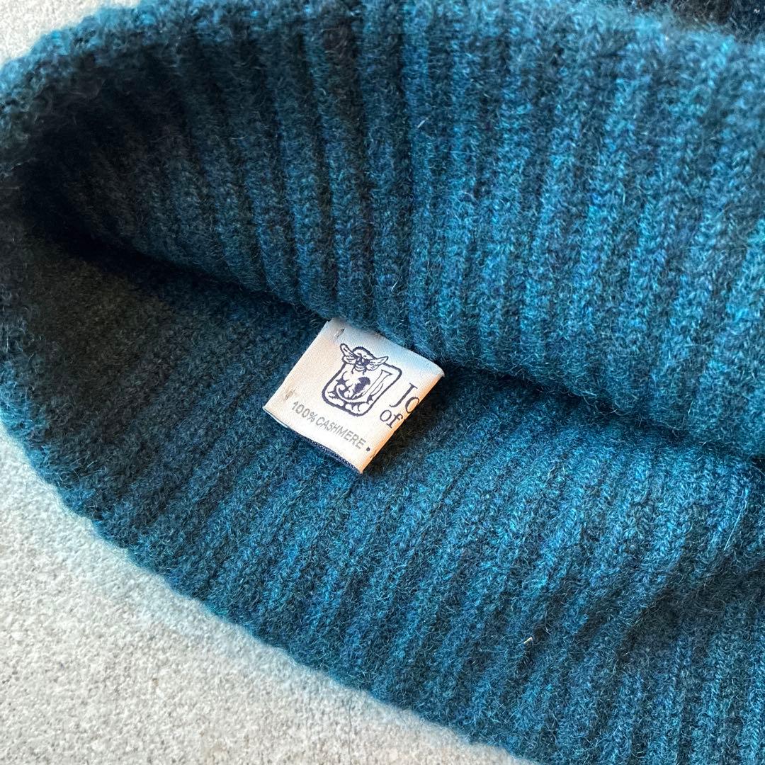 ジョンストンズ　ニット帽　カシミア100%　Johnstons