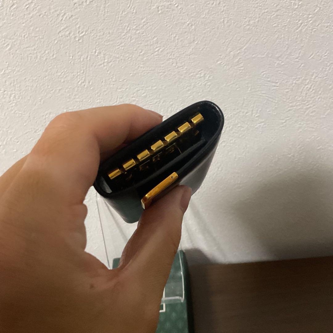 ☆開店セール☆新品未使用 美品 グッチ ボックスカーフレザー ロゴ キーケース②