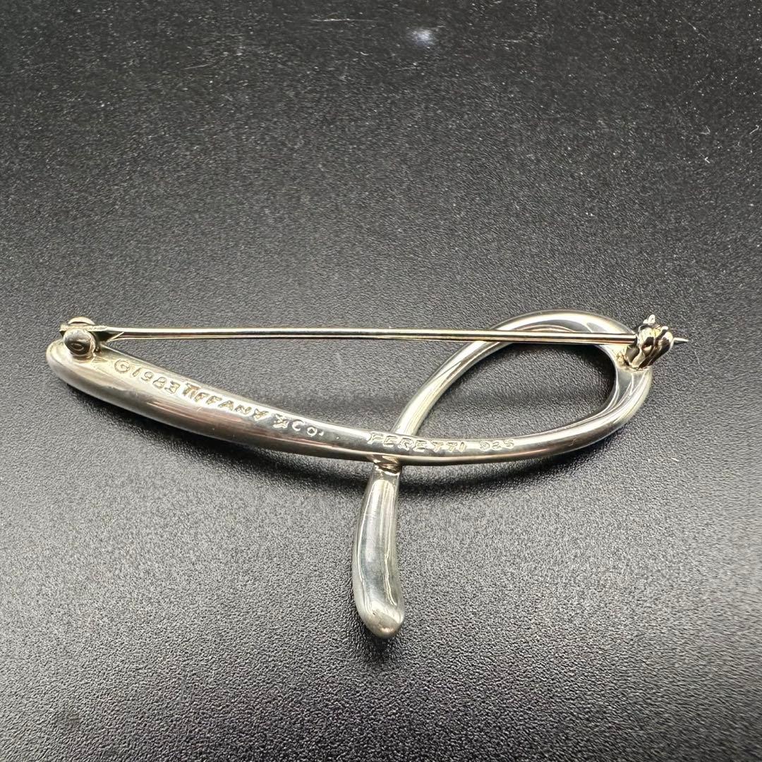 極美品✨　ティファニー　ブローチ　イニシャル　シルバー　090