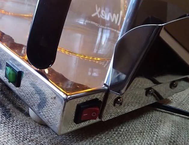 ４連　珈琲ワーマー（保温機）ドリッパー台付き　イルミネーション・ろ紙台