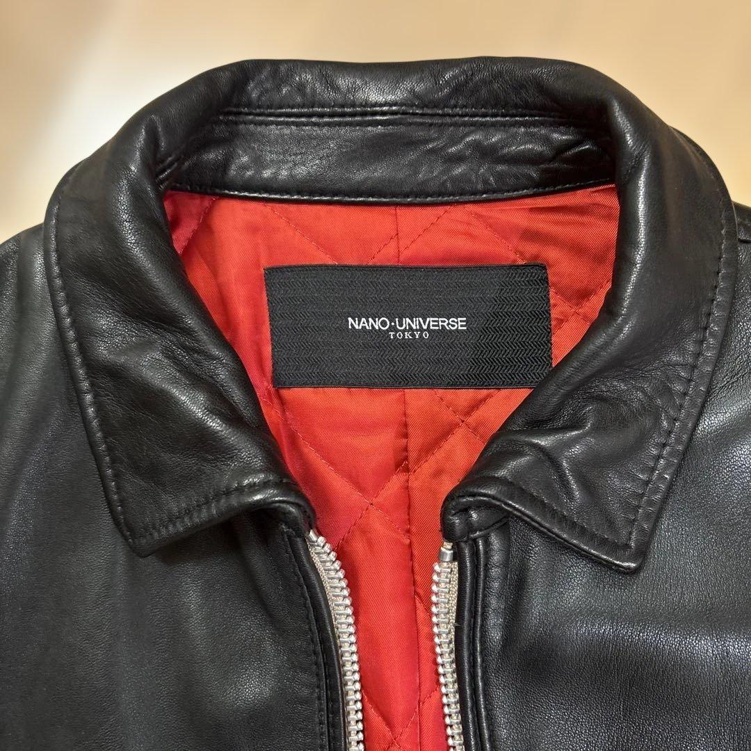 ナノユニバース ライダースジャケット