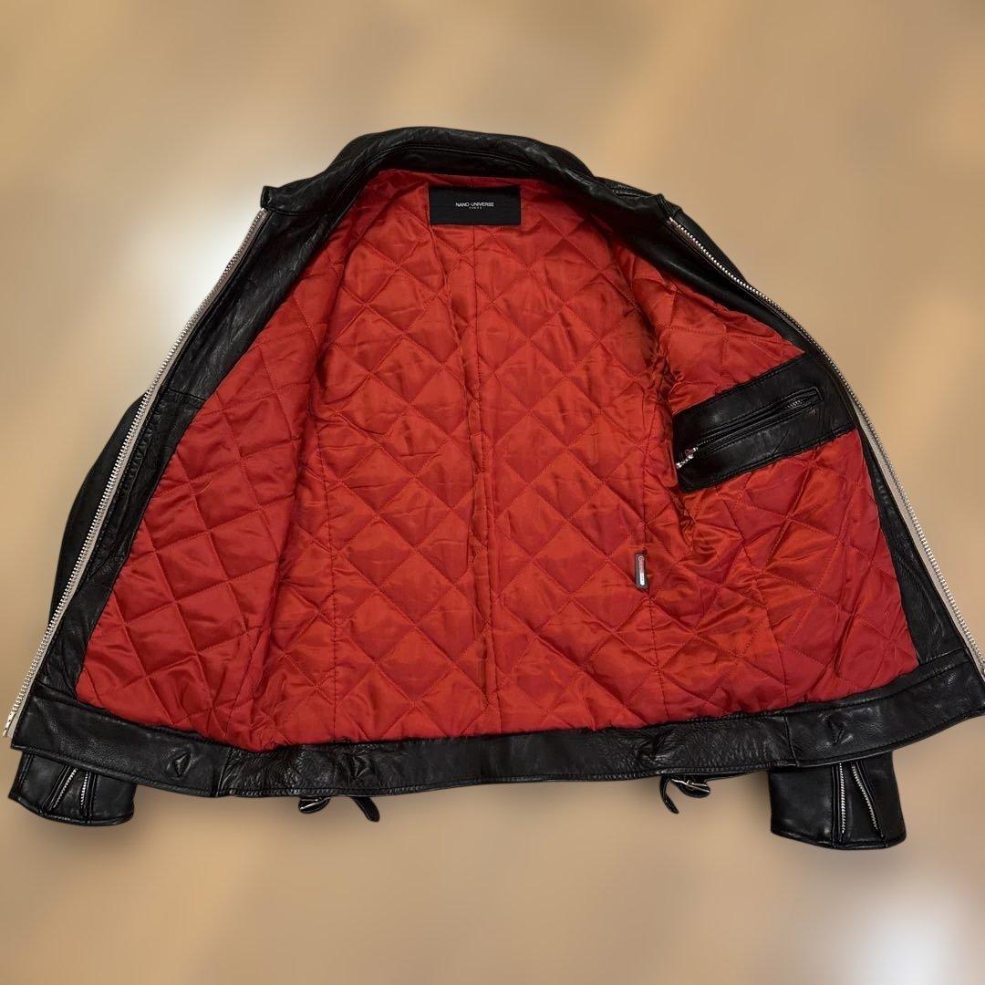 ナノユニバース ライダースジャケット