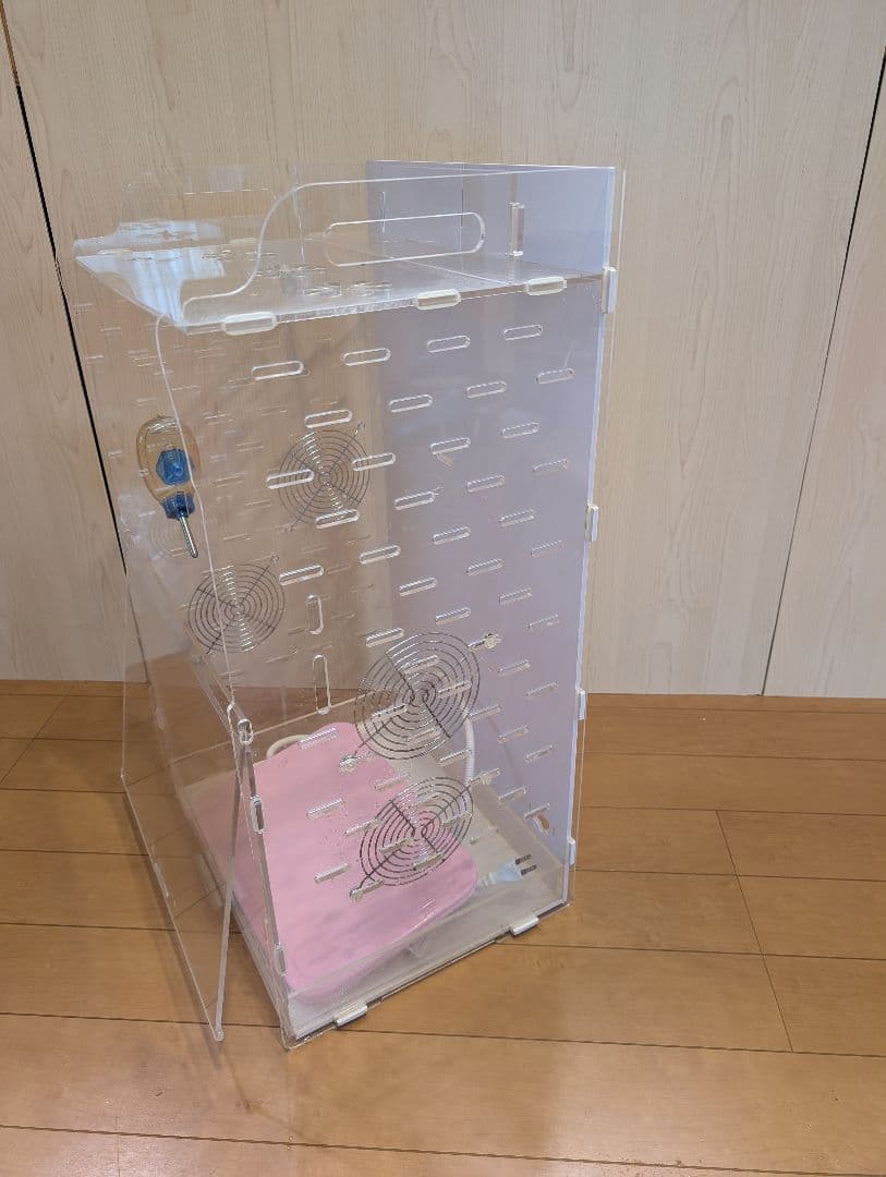 こ*ん様 フクロモモンガ等に　飼育ケージ　おまけヒーターパネル　アクリルケージ