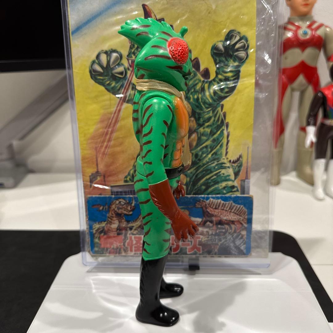 【美品】仮面ライダーアマゾン 無版権 ソフビ ひょろ 袋付き