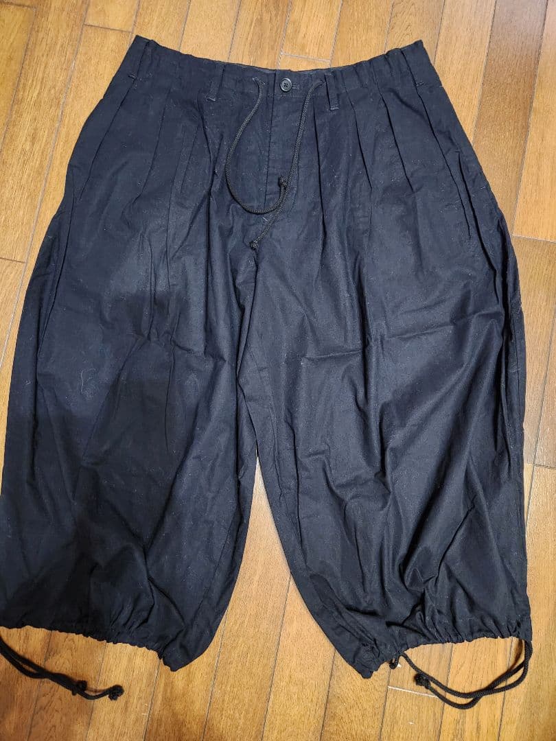 ヨウジヤマモトBLACK Scandal 黒 サルエルパンツ ドローストリング