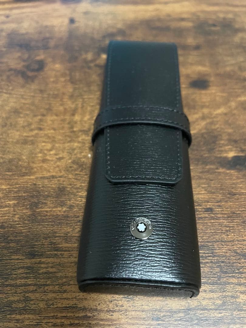 【まさき】新品未使用: 2本用 ブラックモンブラン ペンケース 4810