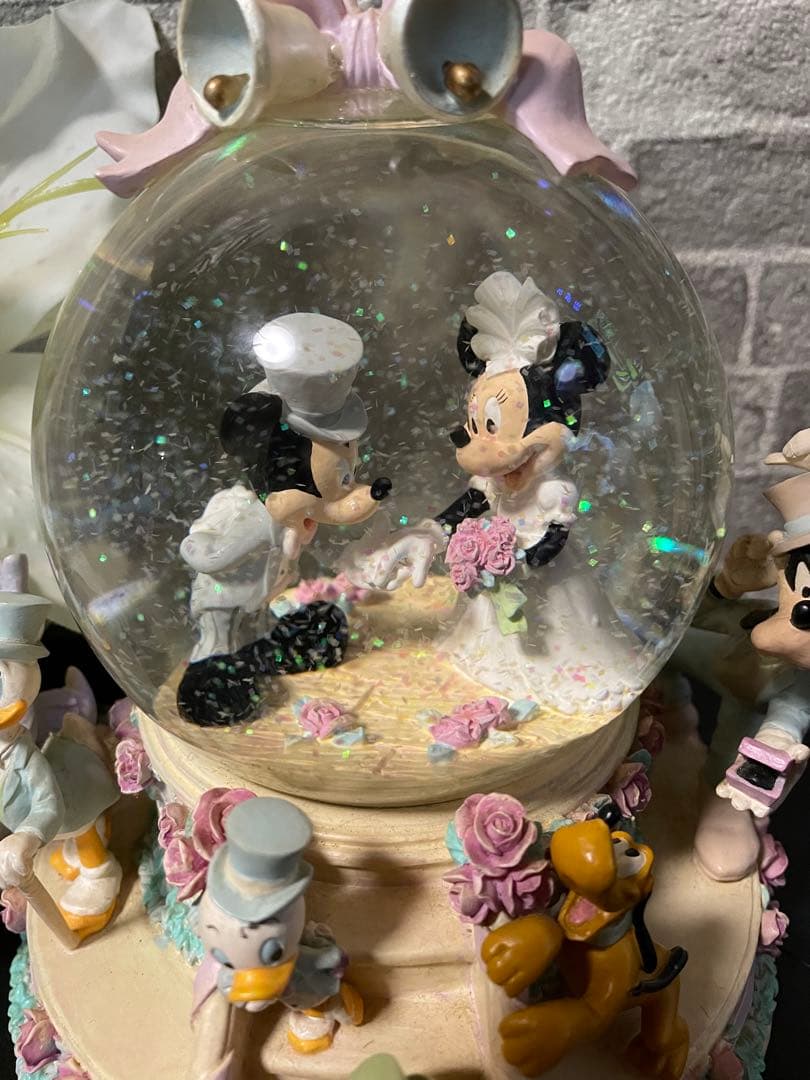 最終お値下げ　ミッキー＆ミニーWedding ドーム　オルゴール