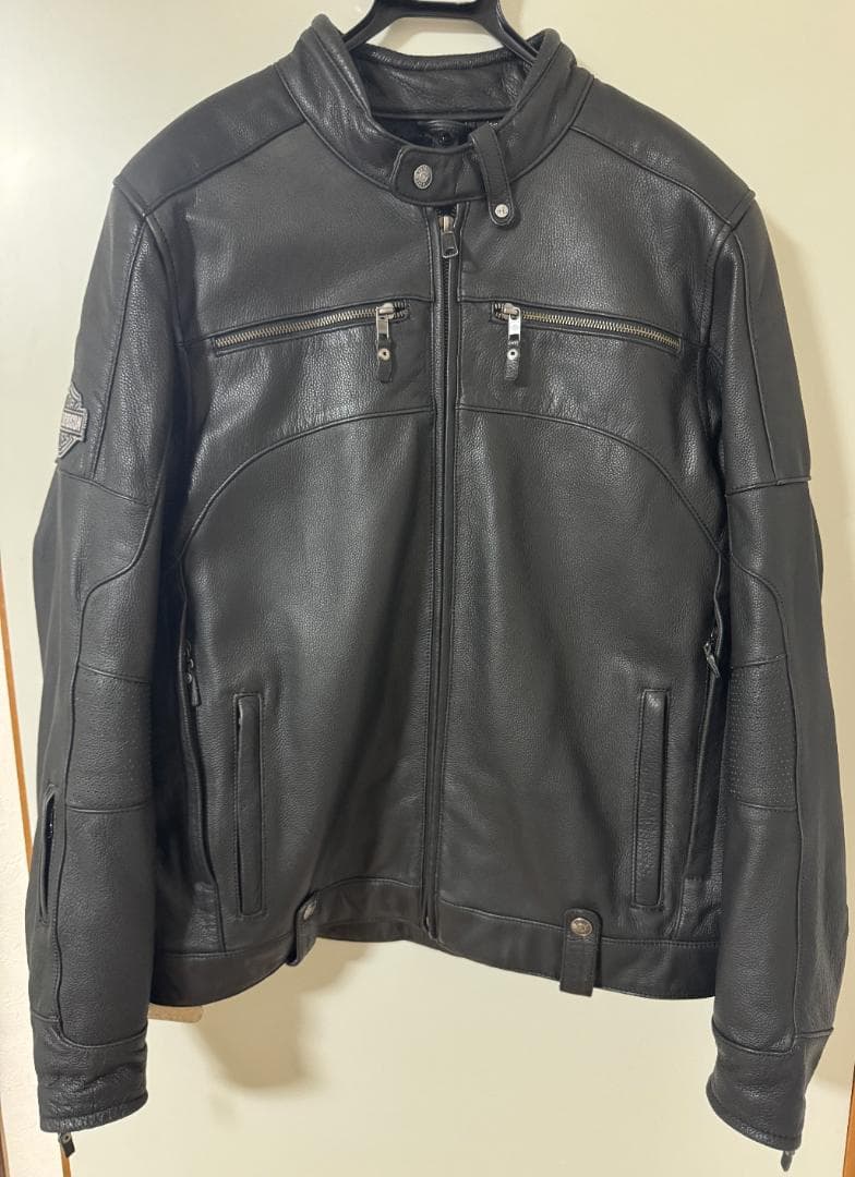 ハーレーダビッドソン スイングアーム メンズ レザージャケット Lサイズ