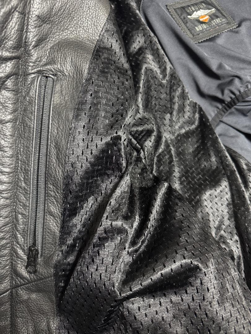 ハーレーダビッドソン スイングアーム メンズ レザージャケット Lサイズ