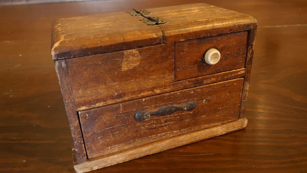 桐箱　小箱　古民家　古民具　蔵出し　１客