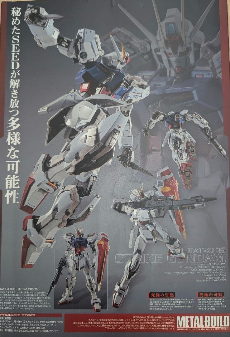メタルビルド。GAT-X105ストライクガンダム。