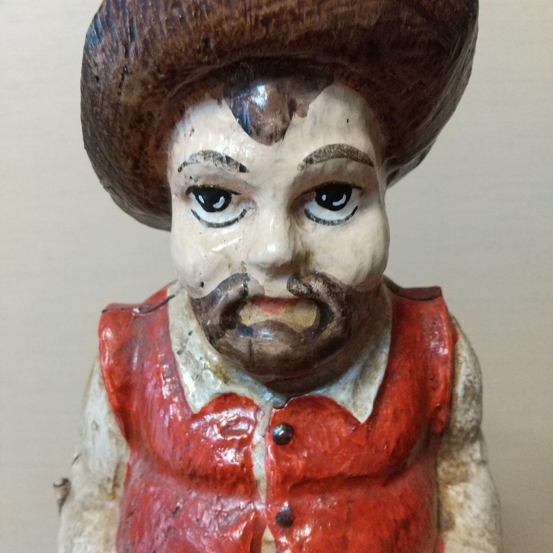 木彫り ドンキホーテとサンチョパンサ 人形セット