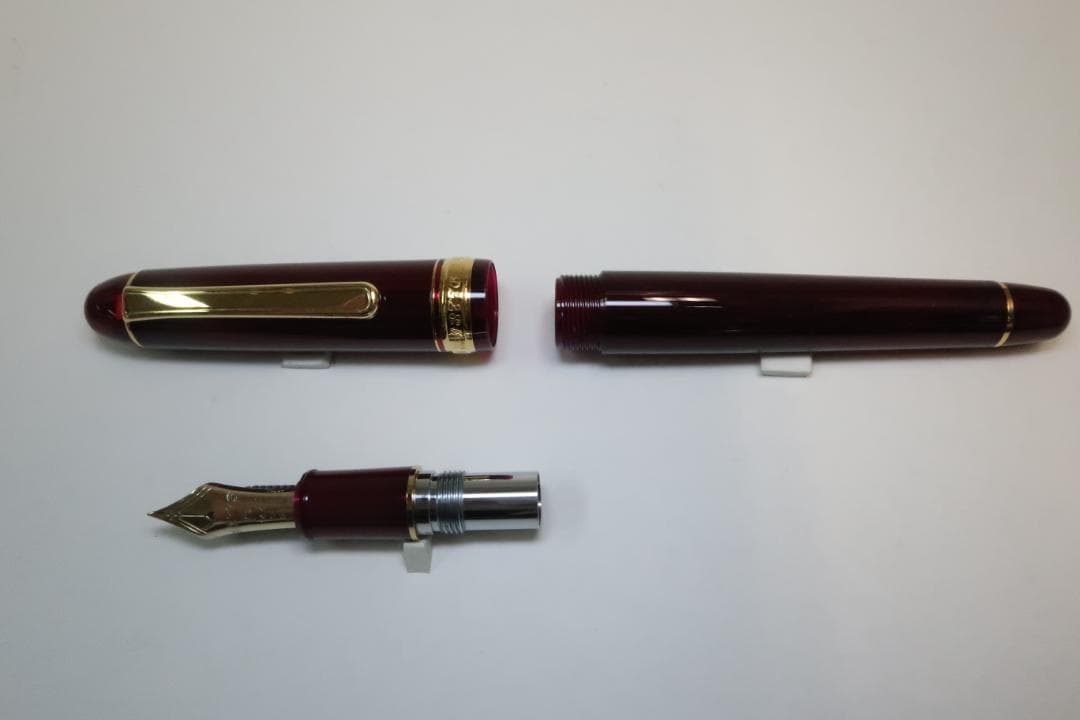 【難あり】プラチナ万年筆　センチュリー #3776 ブルゴーニュ　SF 細軟