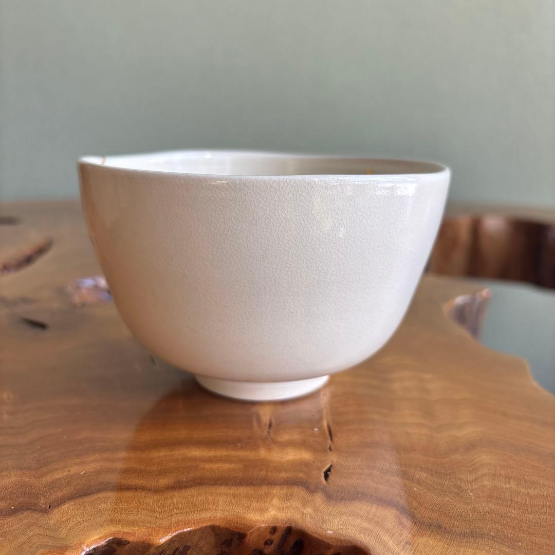 中村能久 (龍門) 色絵登龍門 抹茶碗 茶道具 共箱(58)