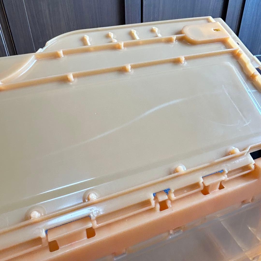 【8個セット②】コンテナ トラスコ中山 スケルコンオリコン 50L オレンジ