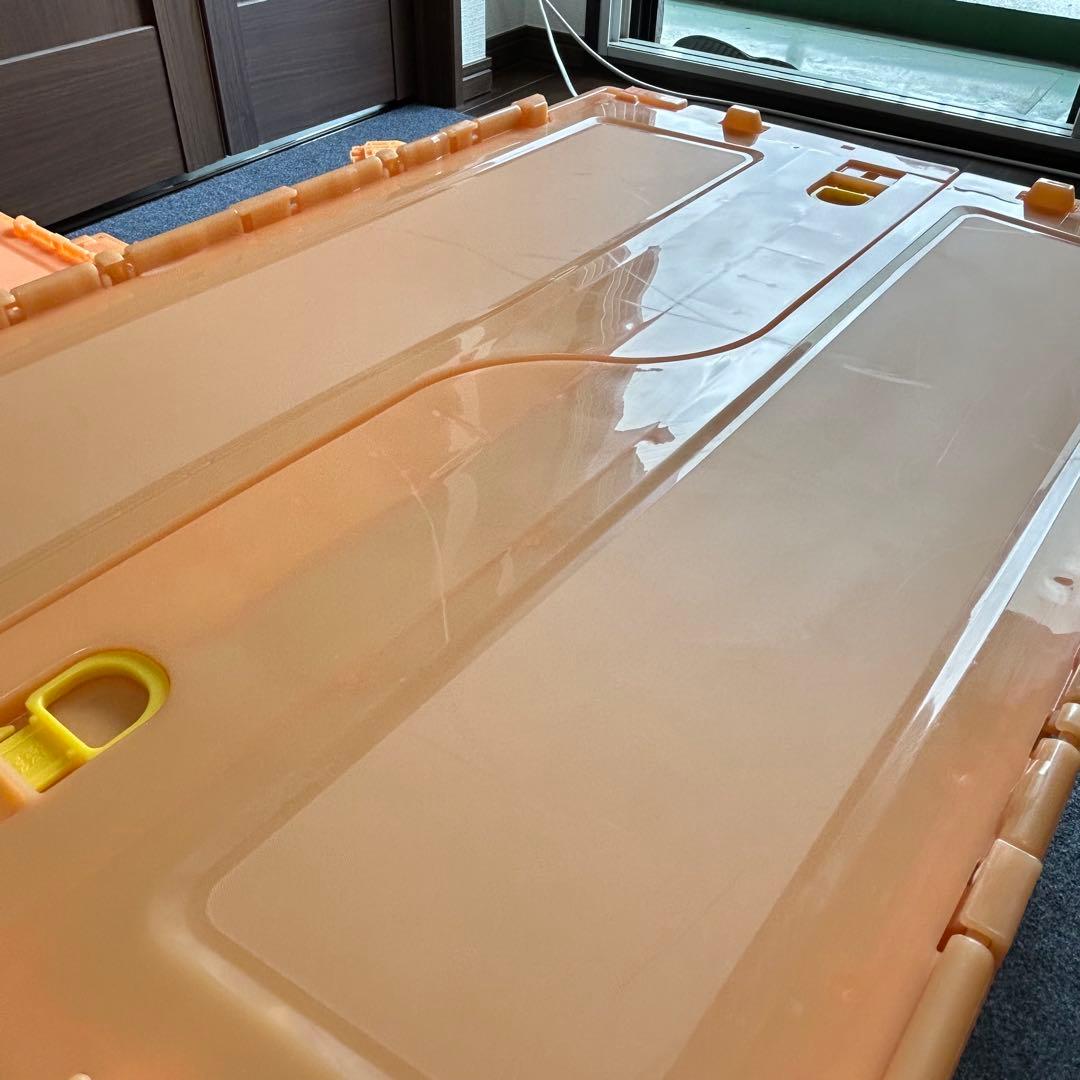 【8個セット②】コンテナ トラスコ中山 スケルコンオリコン 50L オレンジ