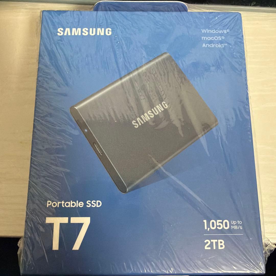 外付けハードディスク・ドライブ Samsung SSD T7 2TB