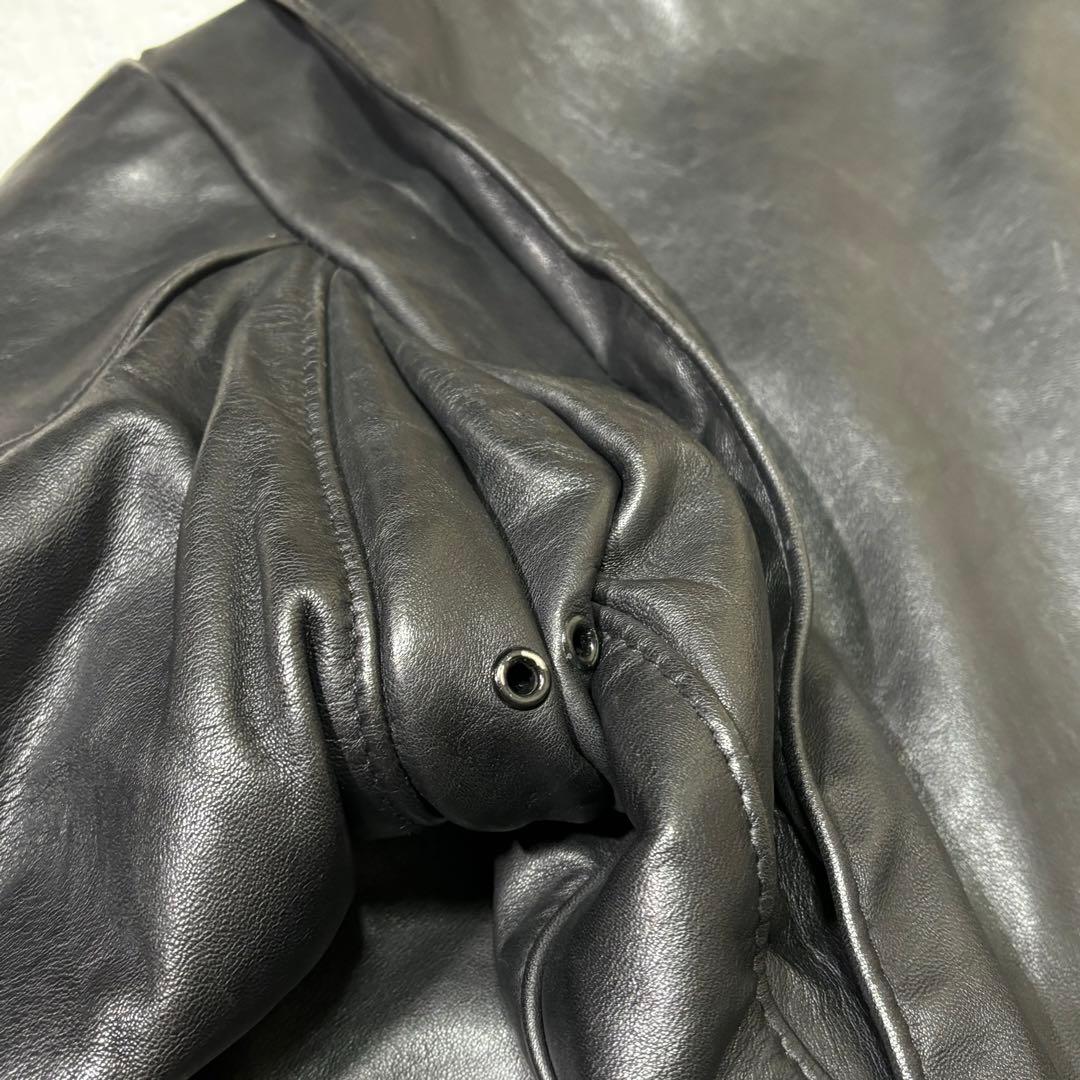 ⭐︎超希少　ショット　シングル　レザージャケット　ライダース　チンスト　本革