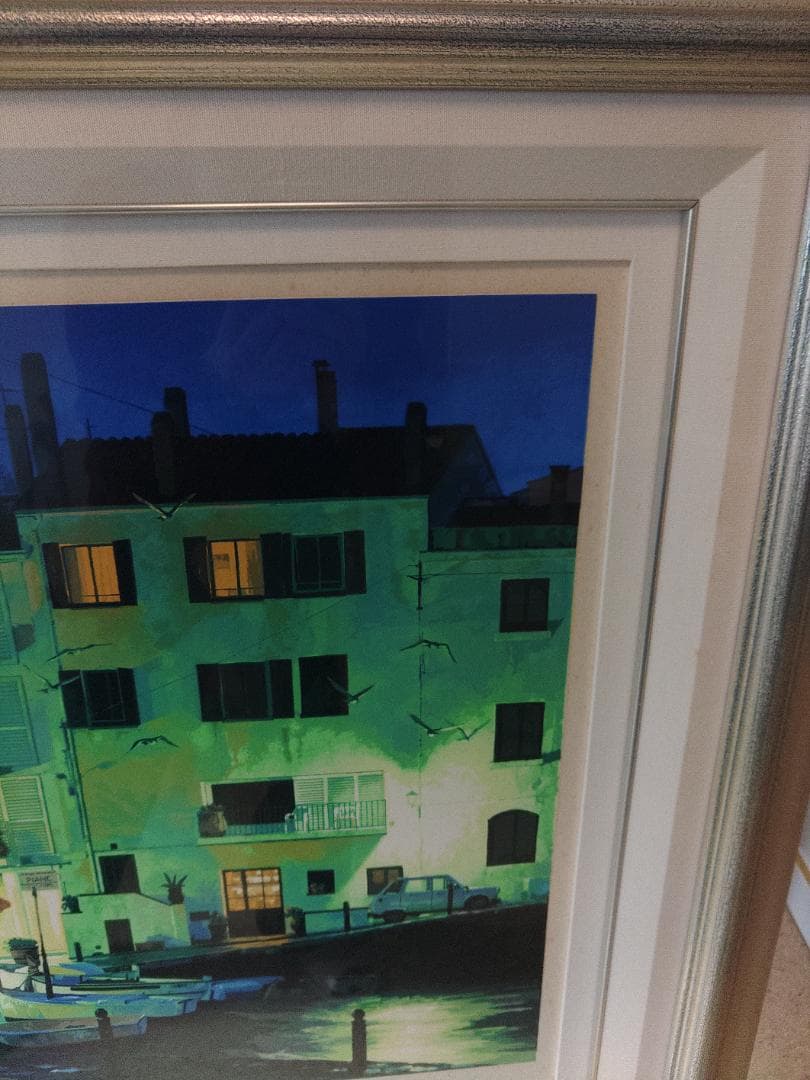 笹倉鉄平 『 雨あがり / 赤いパラソル 』 シルクスクリーン