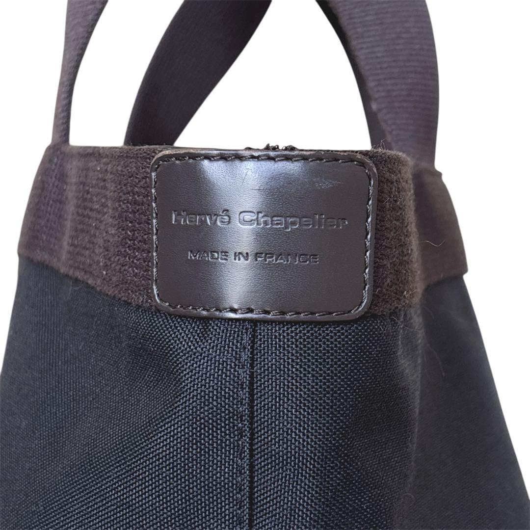 ✨美品✨ エルベシャプリエ　707c モカ ノワール 舟形トート