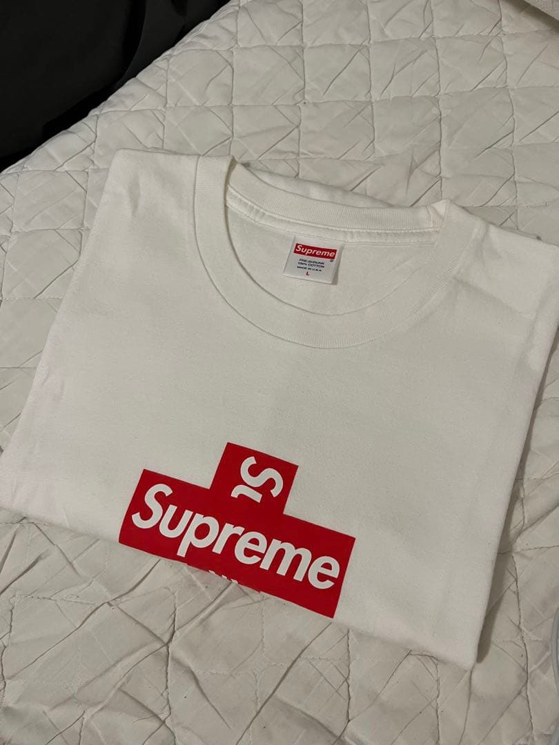 Supreme Cross Box Logo Tee ホワイト