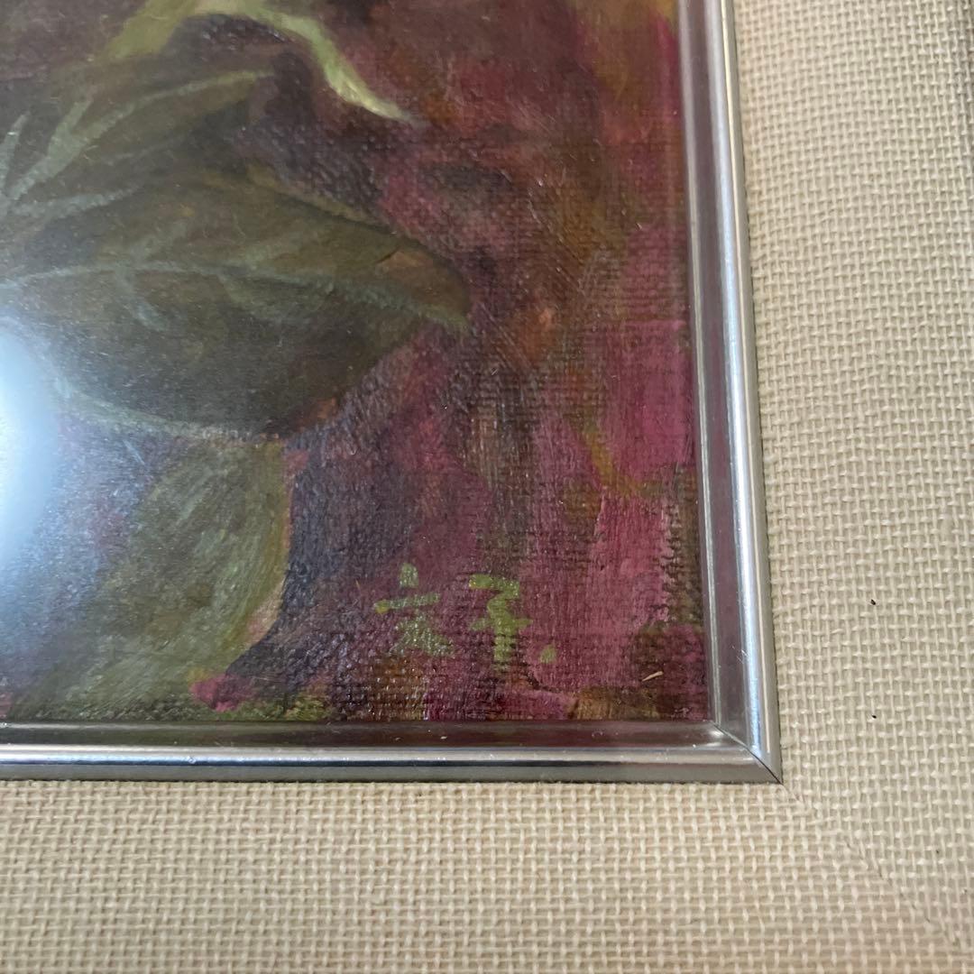 額縁付き絵画 平間文子 ばら 薔薇の絵