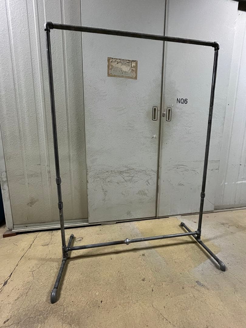 ガス管ハンガーラック【部分光沢仕様】　インダストリアル