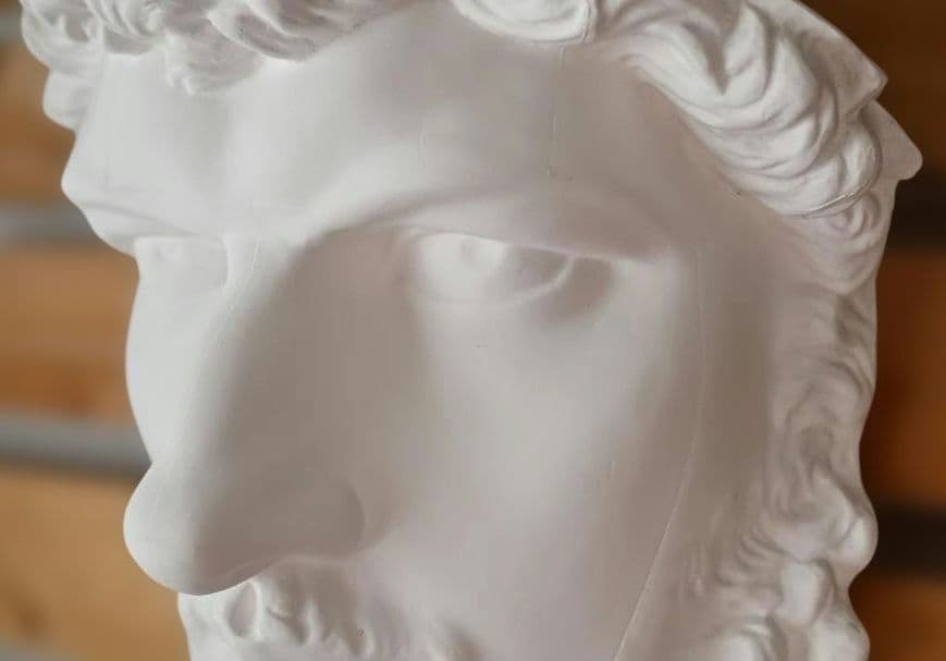 石膏像（ルキウス・ウェルス帝）半面