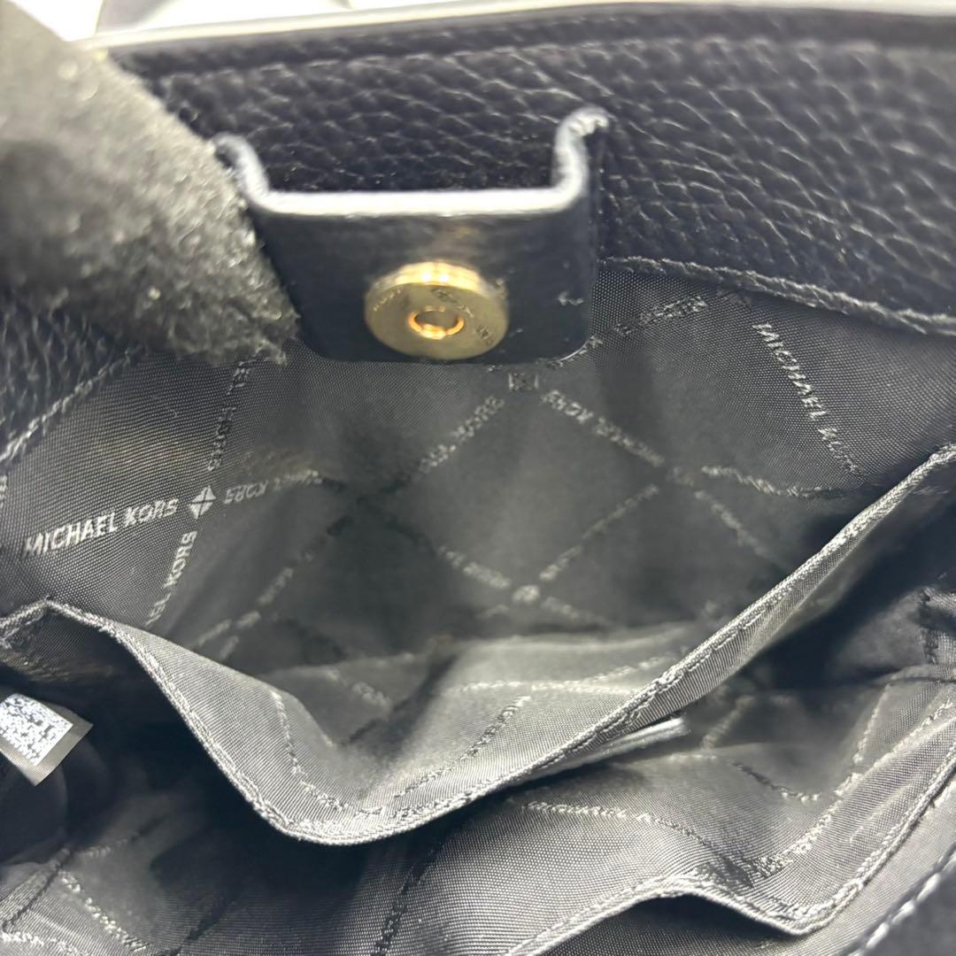 【美品】MICHAEL KORS マイケルコース　ショルダーバッグ　レザー　黒色