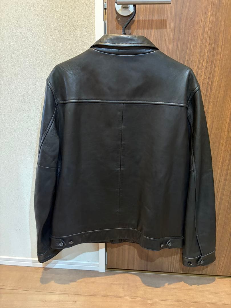 超スペシャル 90s ラルフローレン レザー スイングトップ ジャケット L 黒