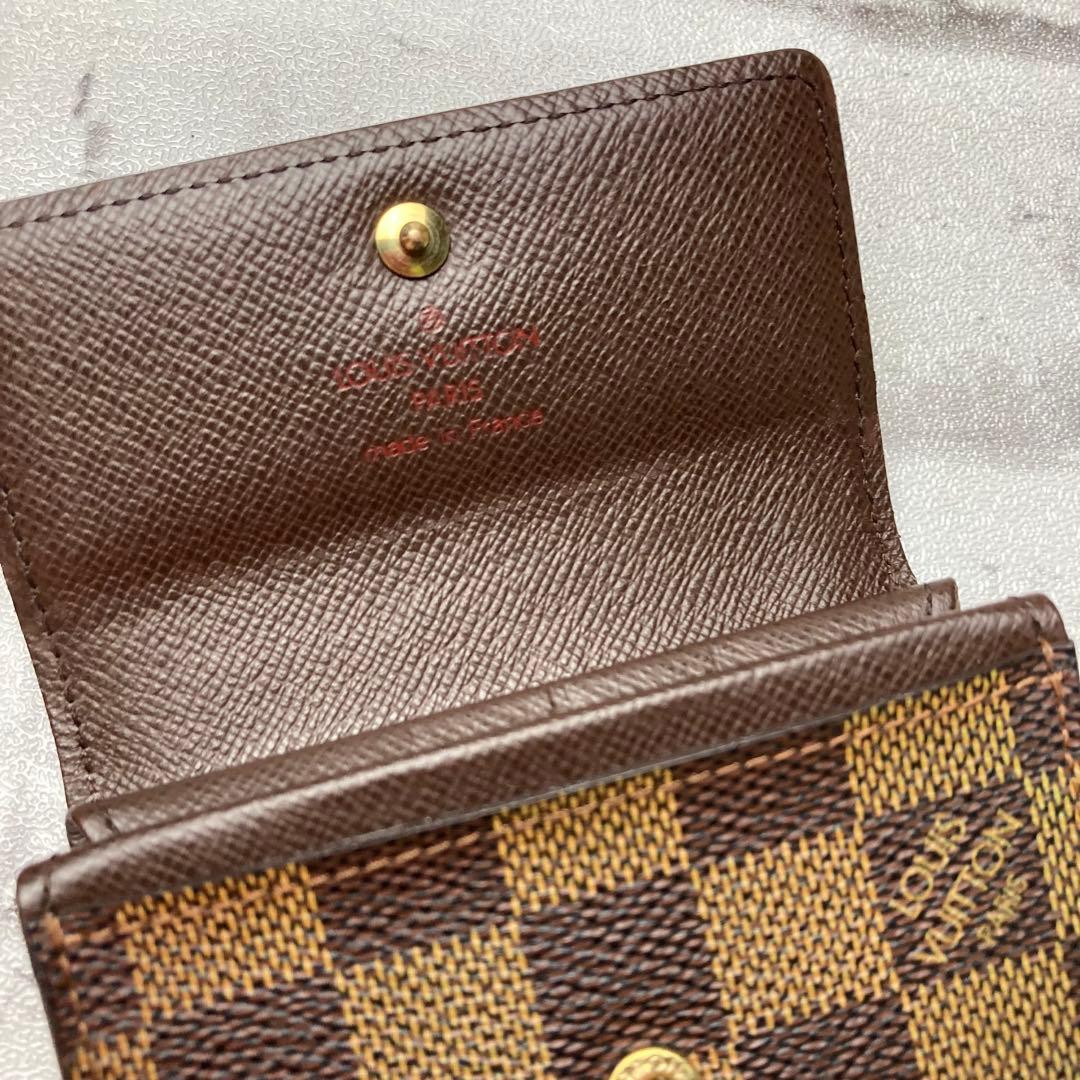 ルイヴィトン☆ケース　ダミエ　ポルトモネプラ　エベヌ　N61930