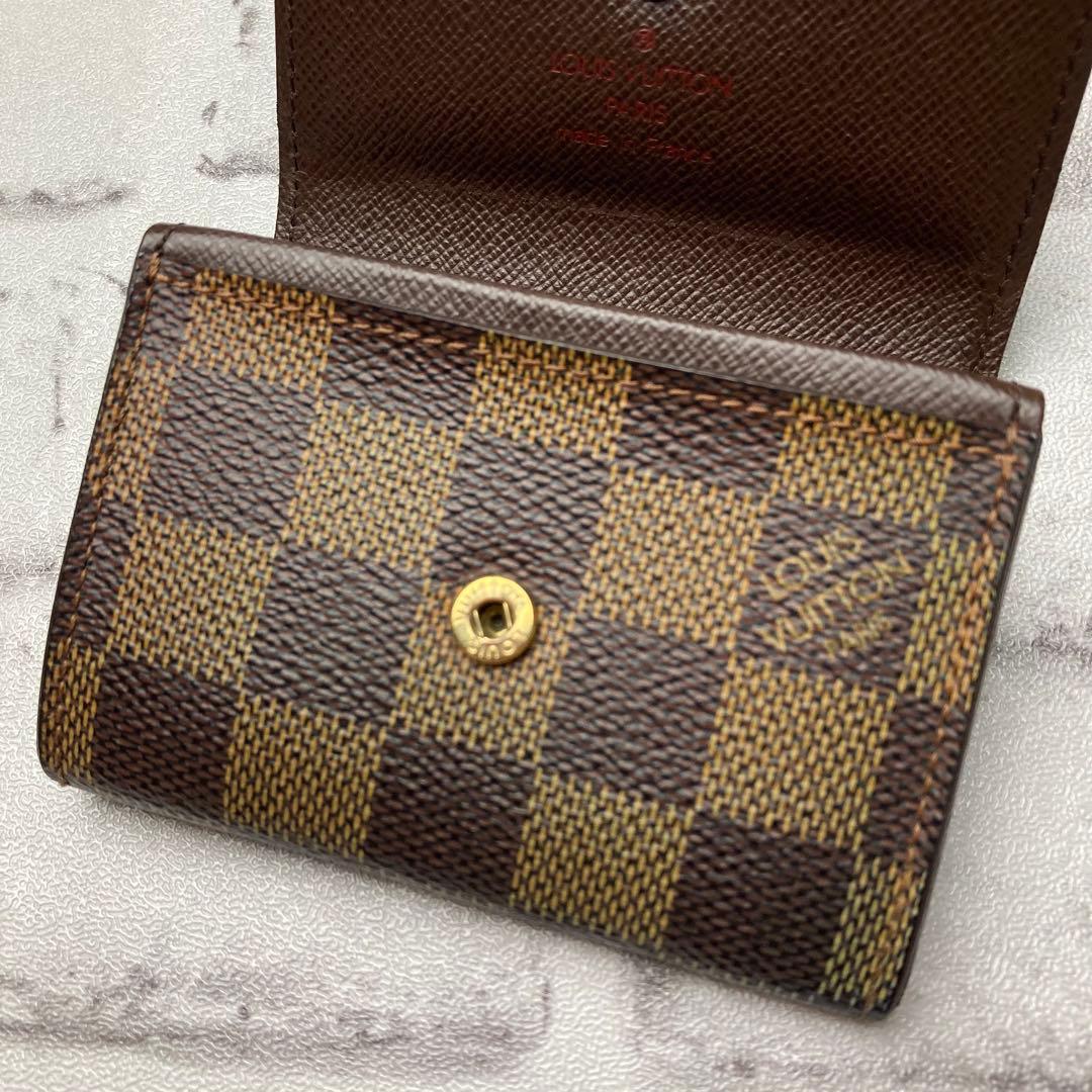 ルイヴィトン☆ケース　ダミエ　ポルトモネプラ　エベヌ　N61930