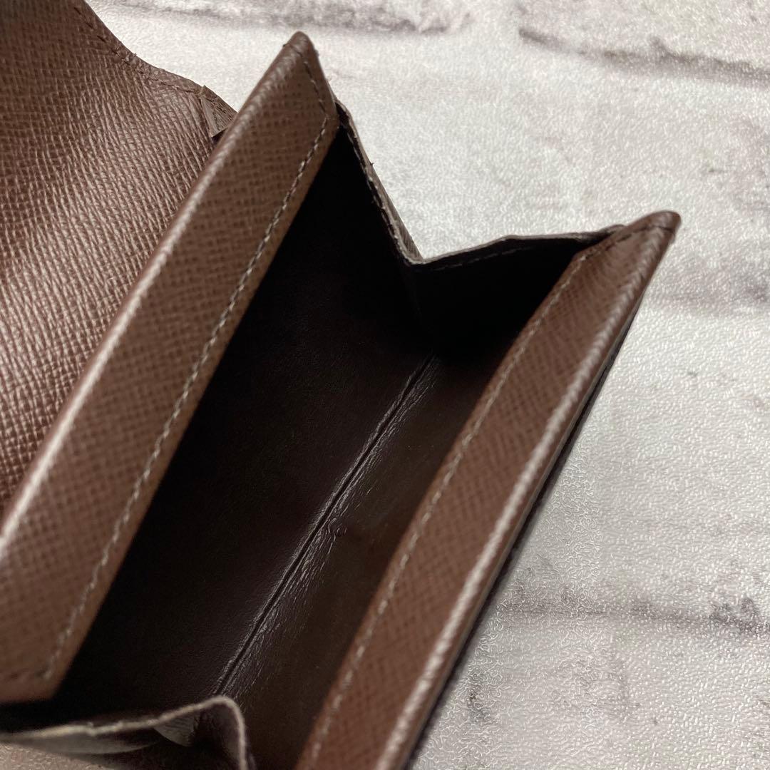 ルイヴィトン☆ケース　ダミエ　ポルトモネプラ　エベヌ　N61930