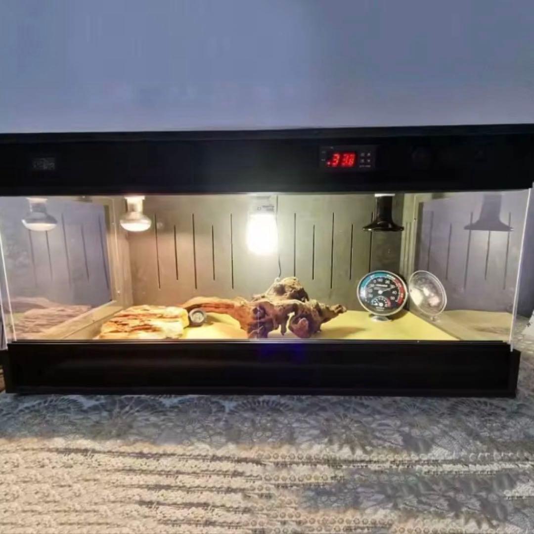 爬虫類　用　ケージ　温暖調整機能付き　ライトバルブ2つ＋温室調整バルブ1つ