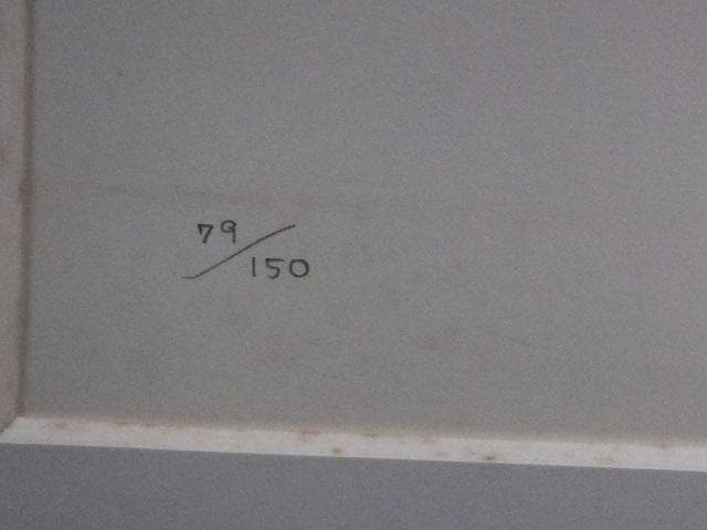 現代美術　菅井 汲　直筆サイン 『グループ３』シルクスクリーン 1127B