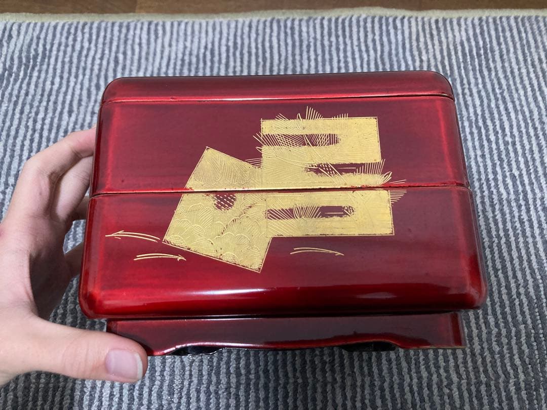 崎陽軒　重箱　漆塗り