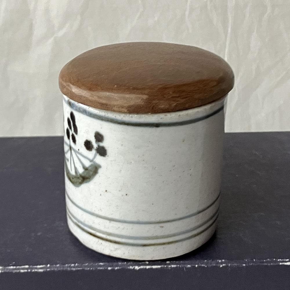 w165 古伊万里 染付 茶器 茶入 替茶器 棗 猪口 茶道具